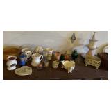 Decorations, candles, wicker baskets, pictures,