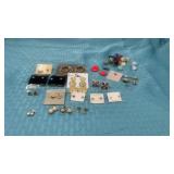 Fashion earrings, fried glass/marbles