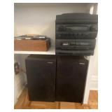 GPX  stereo with cassette player and remote,