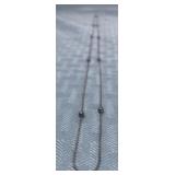 28 in. sterling silver .925 Italy necklace, 3.00g