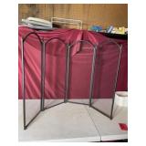 Metal fireplace protector