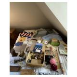 Book Ends, chicken decor, heart banner, plastic