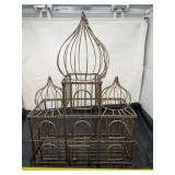 Iron bird cage.