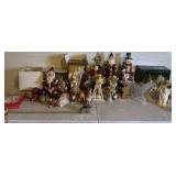 Christmas decor, including resin Santa and