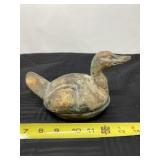 Japanese cast iron trinket duck.