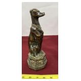 Art Deco style seated Greyhound, bronze