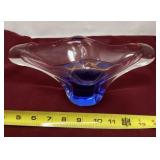 Mid century modern art glass centerpiece.