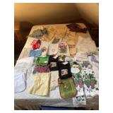 Some new kitchen towels, hot pads linens doilies