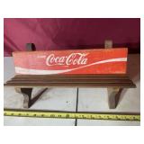 Coca-Cola kids doll bench 16 inches long