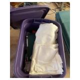 Tote full of material fabric