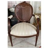 Fairfield Directoire style walnut arm chair with