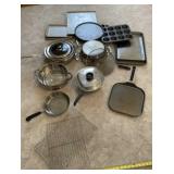 Crofton stainless steel pans, muffin and sheep