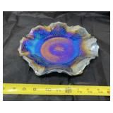 Indiana Glass Iridescent blue carnival glass