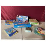 Kids, games, puzzles, and books