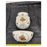 Golden Dolphin Japan wall mounted water fountain.