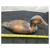 Wood carve duck 15 inches long