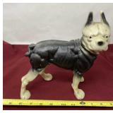 Cast iron Boston Terrier door stop.