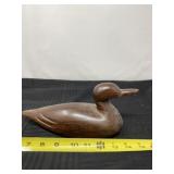 Hand carved wooden duck.