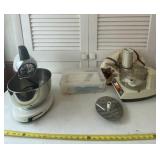 GE food processor, vegetable slicer and Sunbeam