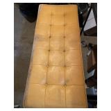 Wood bench with cushion seat that came from