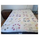 Quilt size 68 x 80 somewhere and stains