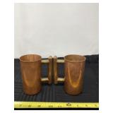 Copper cups.