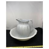 Royal Ironstone China pitcher and bacon with