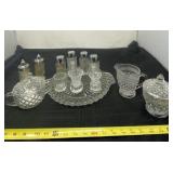 Anchor Hocking Wexford clear glass sugar bowls,