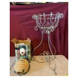 Bees birdhouse and steel planter