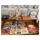 Kids books, including Winnie the Pooh puzzle, and