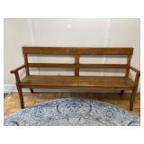 5 foot church pew Oak