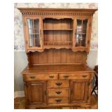 Tell city Young Republic hutch two-piece maple 52