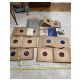 Old records and piano teach yourself book,