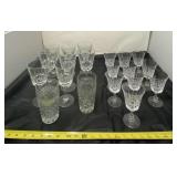 All crystal glasses