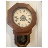 Drop Octagon or Schoolhouse regulator wall clock.