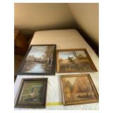 Framed Oil canvas paintings by Marie Sutton