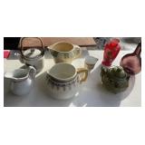 Teapots one from Japan Czechoslovakia pitcher