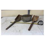 Galvanized Coal/Ash Scoops & Pail