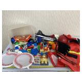 Kids Firefighter and pirate costumes, Beanie Baby