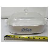 Corning Ware Blue Daisy Casserole Dish With Lid