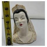 Spanish Bride Head Vase