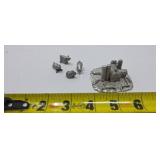 Spooniques Pewter #3036 Farm Barn Silos 1987 2 x