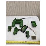 John Deere replicas, remote and battery with tape