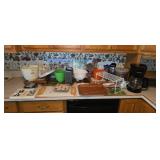 Cutting boards, B&D coffee pot, electric can