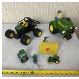 John Deere toys, keychain and cab cover for scale