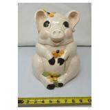 Ceramic Hand Painted Pig Cookie Jar