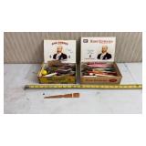 Cigar Boxes of pencils and more