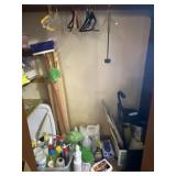 All contents of closet including All laundry
