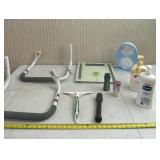 Digital scale, bed rails, flashlight bathroom