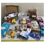 All light bulbs on table.